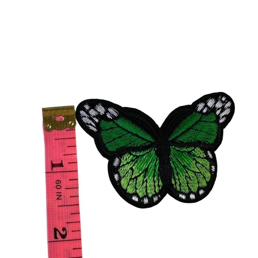 Green Butterfly Embroidered Patch - Picture 3 of 4